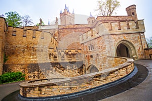 The inner yard of beautiful Hohenzollern castle