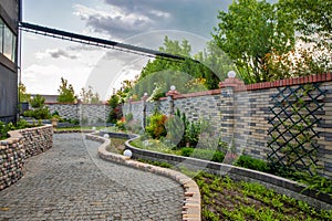 Inner yard garden outdoor