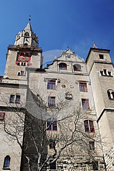 Inner yard in Sigmaringen castle, Germany