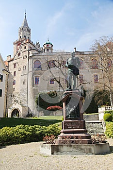 Inner yard in Sigmaringen castle, Germany