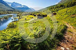 Innerdalen valley beautiful hiking destination, Norway