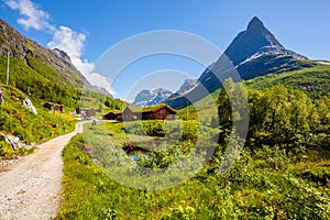 Innerdalen valley beautiful hiking destination, Norway