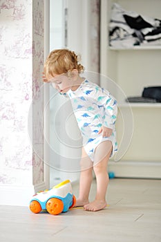 Innocent child playing