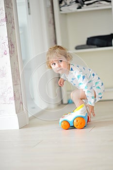 Innocent child playing