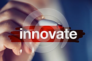 Innovate business concept photo