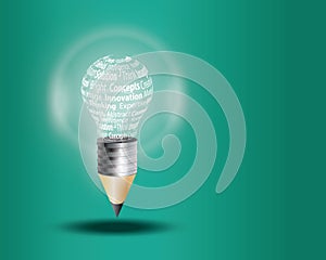 Innovate business concept made with words photo