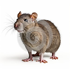 Innovating Techniques: A Darkly Comedic Rat In Hyper-realistic Sumatraism Style
