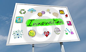 Innovation concept on a billboard