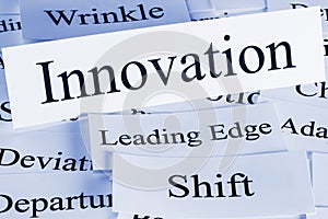 Innovation Concept in Words photo