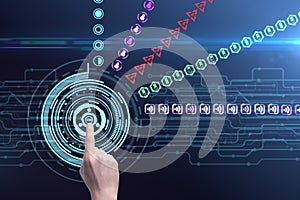 Innovation and hud concept