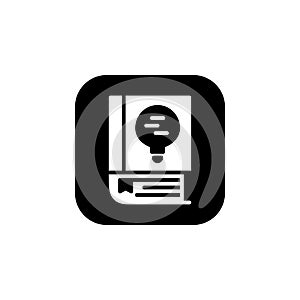 Innovation icon. Online Learning icon. Perfect for application, web, logo and presentation template. icon design solid rounded
