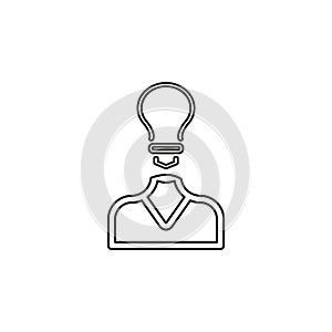 Innovation idea icon. Flat illustration innovation