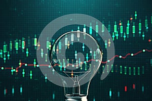 Innovation, idea and trade concept