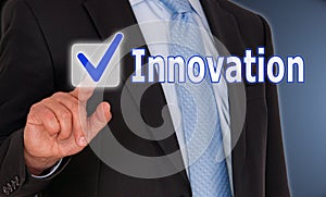 Innovation - Manager with touchscreen button