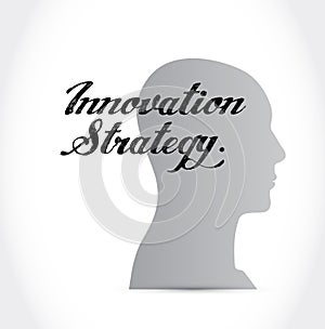 Innovation Strategy thinking brain isolated sign