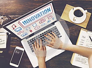 Innovation Technology Be Creative Futuristic Concept