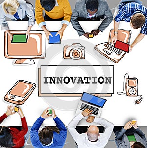 Innovation Technology Be Creative Futuristic Concept