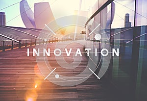 Innovation Technology Be Creative Futuristic Concept photo