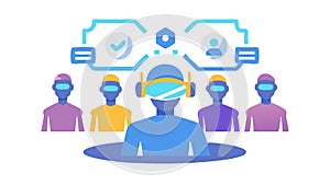 Innovation and Technology, Idea Generation, Digital Solutions, vector design Generative AI