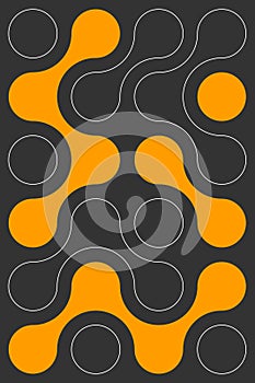 Innovation, technology pattern, dots background, science poster