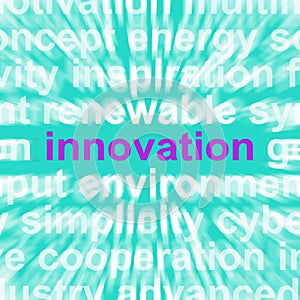 Innovation Word Shows Originality Creating