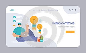 Innovations concept. Flat vector illustration.