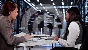 Innovative African Programmer Collaborating With Diverse Team