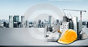 Innovative architecture and civil engineering plan photo