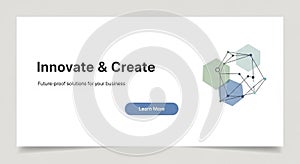 Abstract web design template featuring a