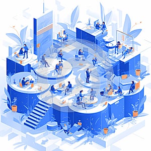 Innovative Collaboration Space - Stock Image