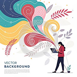 Creative brain idea concept background