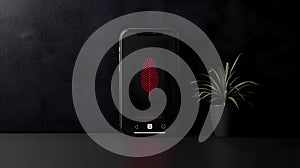 Innovative Digital Wallet App Showcasing Voice Command Functionality with a Minimalist Design