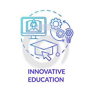 Innovative education concept icon