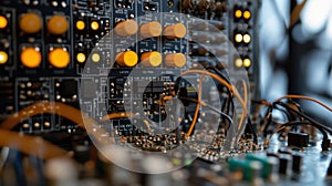 Innovative electronic circuit board showing components and wiring