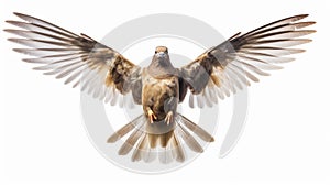 Innovative Fine Art Photography: Capturing The Graceful Flight Of A Brown Mourning Dove