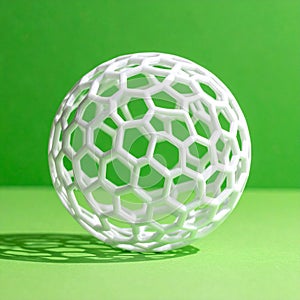 Innovative Geometric Sphere with Hexagonal Pattern