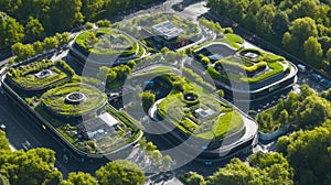 Innovative Green Architecture Promotes Biodiversity and Sustainability in a Smart City Ecosystem Focused on Renewable photo
