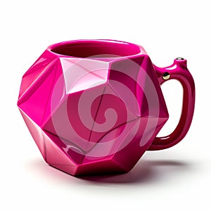 Innovative Hot Pink Geometric Mug Inspired By Kazuki Takamatsu