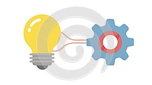 Innovative Idea Mechanism, Creativity and Problem Solving, vector design Generative AI