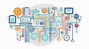 Innovative Information Technology Courses Abstract Concept