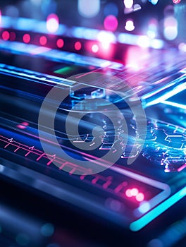 Innovative microplate reader showcasing advanced digital interface technology in a laboratory setting