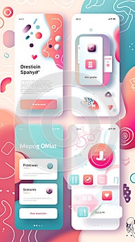 Innovative mobile application interface showcasing seamless design and user experience