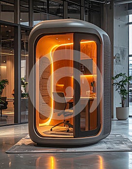 Innovative Office Pod for Private Focused Work
