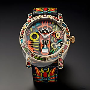 Innovative Outsider Art Watch Design - generative ai