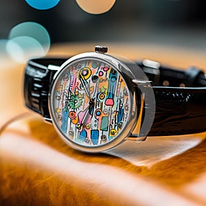 Innovative Outsider Art Watch Design - generative ai