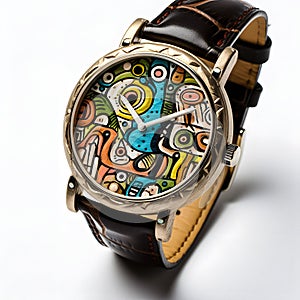 Innovative Outsider Art Watch Design - generative ai