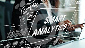 Innovative Smart Analytics Concept with Data Visualization and Modern Technology in Business Environment. Asymptotic