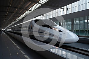 Innovative Super modern speed train. Generate Ai