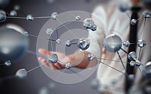 Innovative technologies in science and medicine. Technology to connect. The concept of security