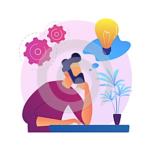 Innovative thinking vector concept metaphor